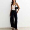 Basics Scoop Neck Cropped Vest Top for Women