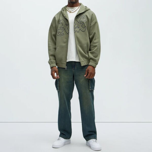 Rhinestone Long Sleeve Hoodie