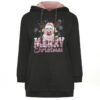 2 Cotton Reindeer Print Hoodie for Women