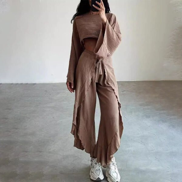 3 women's linen pants set