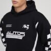 Oversized Boxy Moto Racing Hoodie