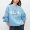 Custom Relaxed Fit Boucle Graphic Print Sweatshirt