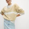 Custom Women Crew Neck Ombre Sweatshirt