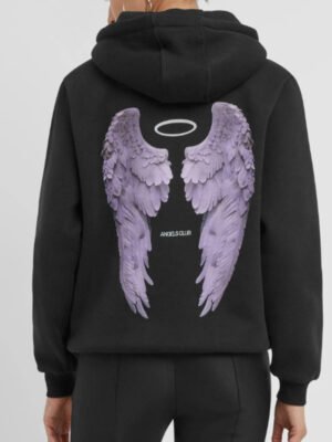 3 Custom Printed Angels Club Women Hoodie
