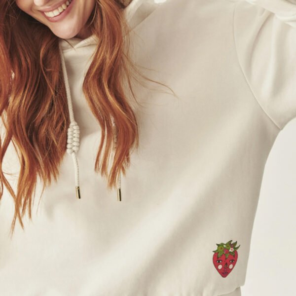 3 Custom Embroidered Strawberry Women Hoodie
