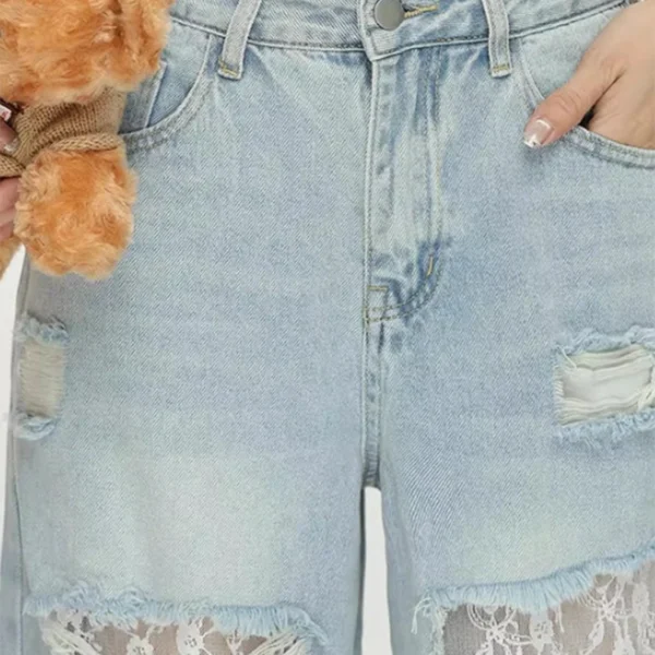 Vintage Destroyed Hollow Out Baggy Jeans Vintage Destroyed Hollow Out Baggy Jeans