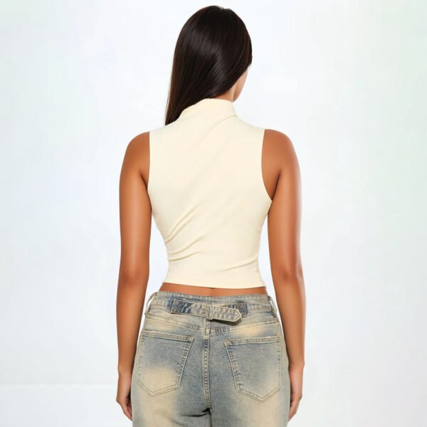 3 High Quality Mock Neck Cut Out Women Top