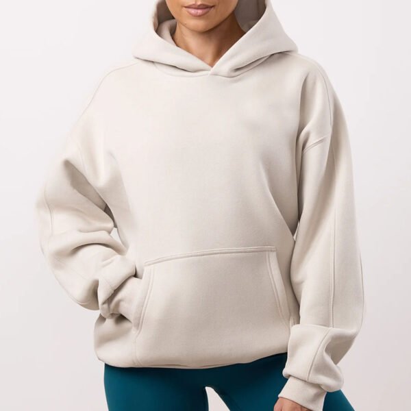 Double Layer Oversized Artie Master Plaid French Terry Cotton Cropped Oversized Heavyweight Custom 1000 Gsm Hoodie