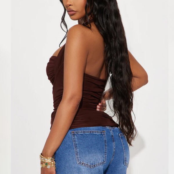 3 High Quality Just A Feeling Ruched Women Halter Top