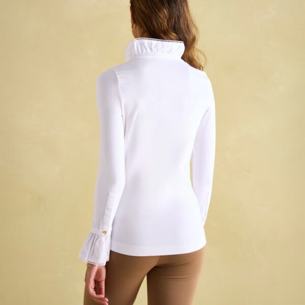 3 Basics Button Detail Collared Top