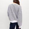 4 Custom Striped Crew Neck Women Sweatshirt