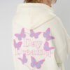 Custom Printed Day Dreamer Butterfly Hoodie