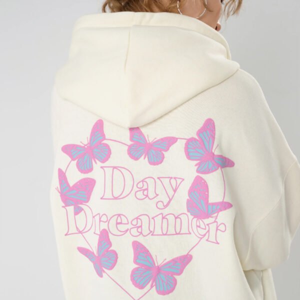 Custom Printed Day Dreamer Butterfly Hoodie