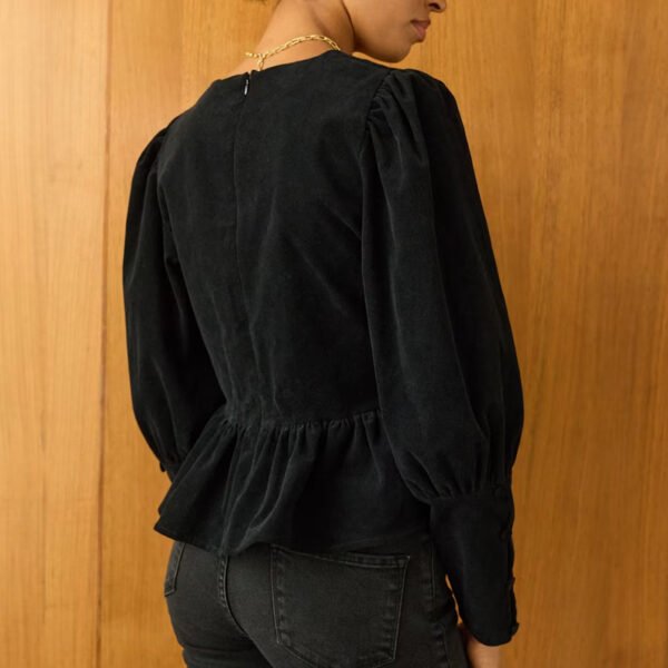 4 Basics Cotton Rich Peplum Top