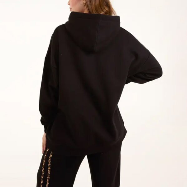4 Sunday Leopard Print Logo Hoodie