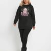 4 Cotton Reindeer Print Hoodie for Women