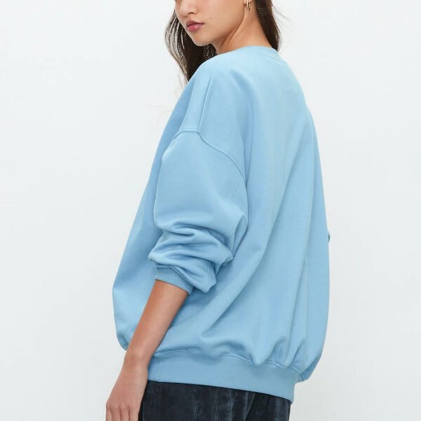 Custom Relaxed Fit Boucle Graphic Print Sweatshirt