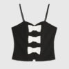 5 Basics Sleeveless Bow Cami Top for Women