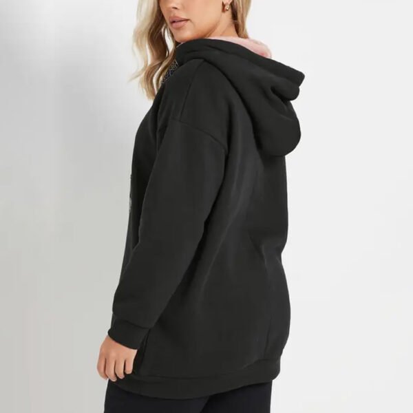 5 Cotton Reindeer Print Hoodie for Women