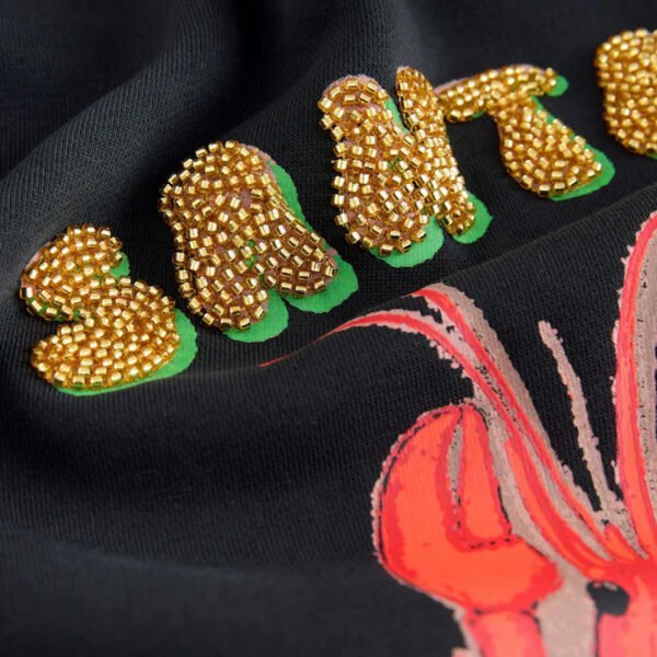 Seasonal Christmas Graphic Lobster Santa Claws Long Sleeve Crew Sweatshirt