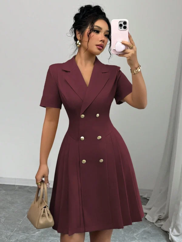 Women's French Style Office Commute Dress
