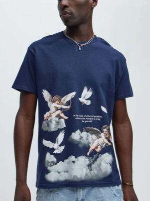Angels In The Sky Short Sleeve T-Shirt