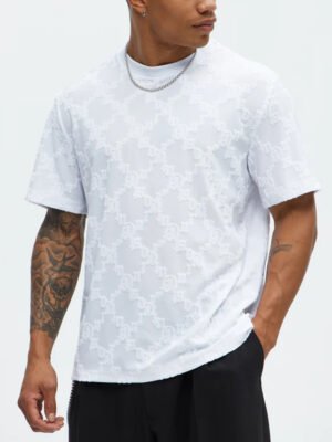 Chenille Knit Crew T-Shirt