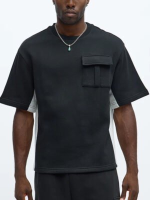 Paneled Cargo Short Sleeve T-Shirt