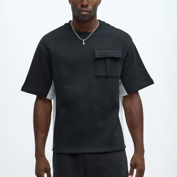 1 Paneled Cargo Short Sleeve T-Shirt