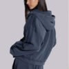 Blue Sporty Baggy Cotton Women's Hoodie Blue Sporty Baggy Cotton Women's Hoodie