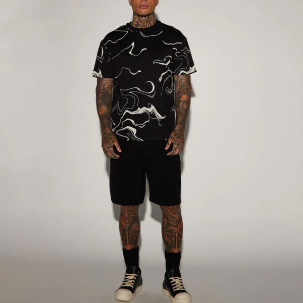 2 All In Marble Short Sleeve T-Shirt