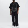 2 Oversized Chase Flame Short Sleeve T-Shirt