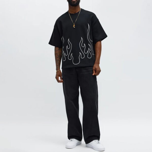 2 Oversized Chase Flame Short Sleeve T-Shirt