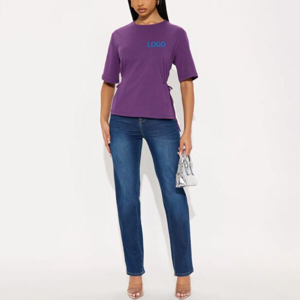 2 Custom Logo Blank Short Sleeve T-shirt