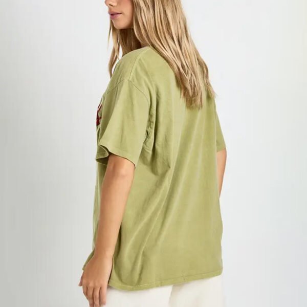 Tuscany Olives Printed Overdyed T-Shirt