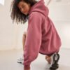 Rose Pink Relaxed Fit Heavyweight Hoodie