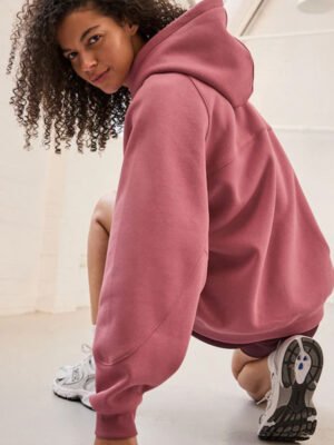 Rose Pink Relaxed Fit Heavyweight Hoodie