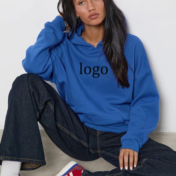 Cobalt Blue Oversized Hoodie For Women Cobalt Blue Oversized Hoodie For Women