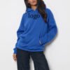 2.2 Cobalt Blue Oversized Hoodie For Women
