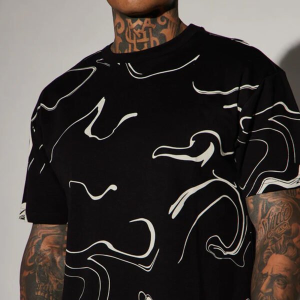 3 All In Marble Short Sleeve T-Shirt