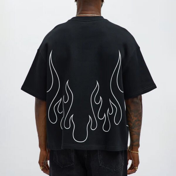 3 Oversized Chase Flame Short Sleeve T-Shirt