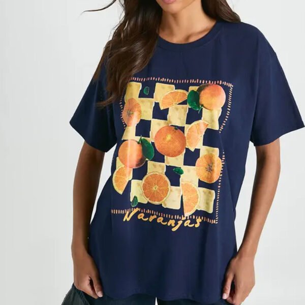 Custom Oranges Printed T-Shirt