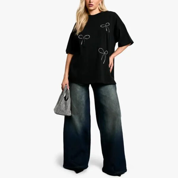 Hotfix Bow Oversized T-shirt