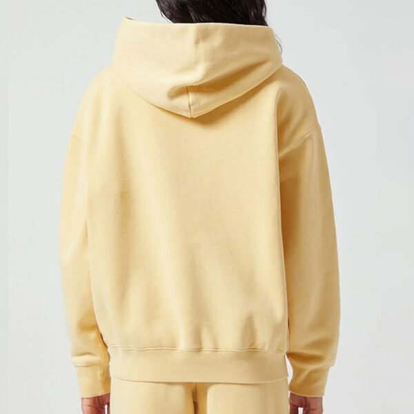 3.3 Yellow Cotton Vintage Wash Pullover Hoodie Set