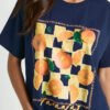 Custom Oranges Printed T-Shirt