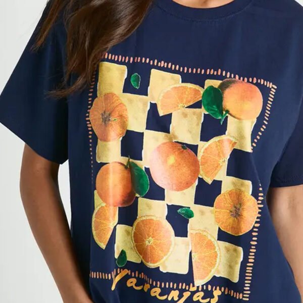 Custom Oranges Printed T-Shirt