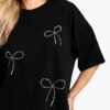 Hotfix Bow Oversized T-shirt