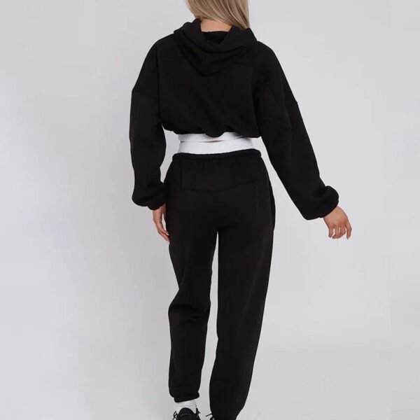 Cropped Hoodie and Joggers Tracksuit