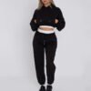Cropped Hoodie and Joggers Tracksuit