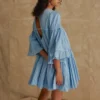 Oversized Gathered Smock Women's Dress